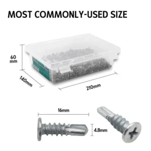 Akord Metal Screws Flat Head Self Drill Class 3 BOX1000