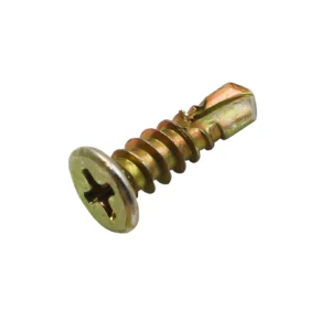 Akord Metal Screw Flat Head Self Drill Gold Plated BOX1000